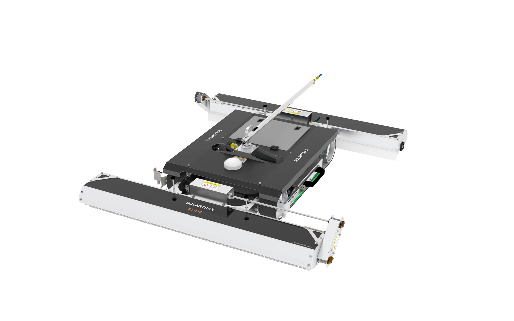 Robot Solartrax R2-130 vu de trois quarts