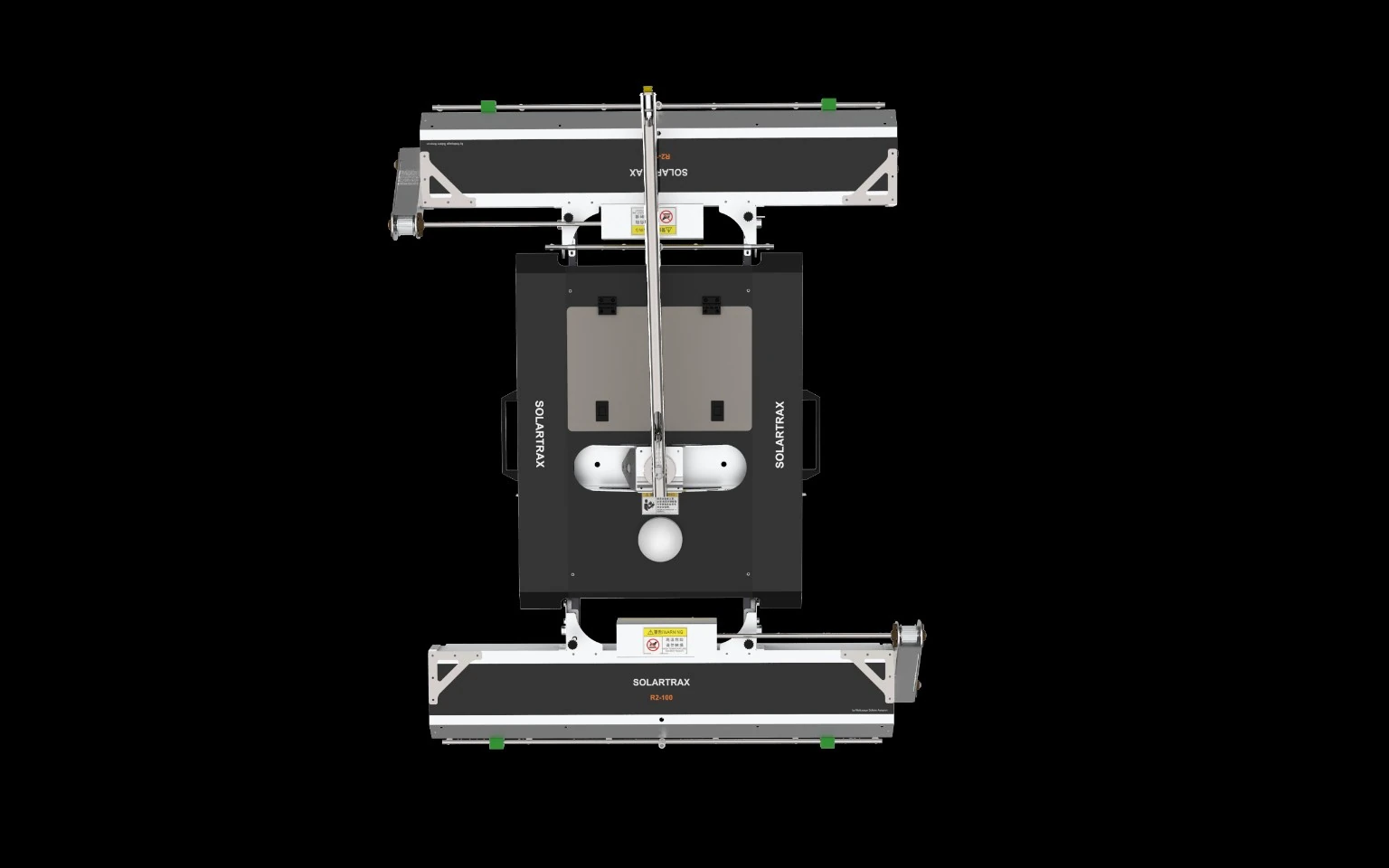 Robot Solartrax R2-100 vu de dessus